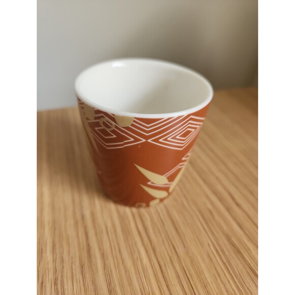 Starbucks 3oz Espresso Mug Brown & White Geometric Pattern - Picture 4 of 8
